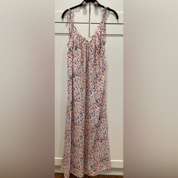 SUMMERSALT MULTICOLOR MAXI DRESS W/TIE STRAPS, SIZE S. - Picture 2 of 9